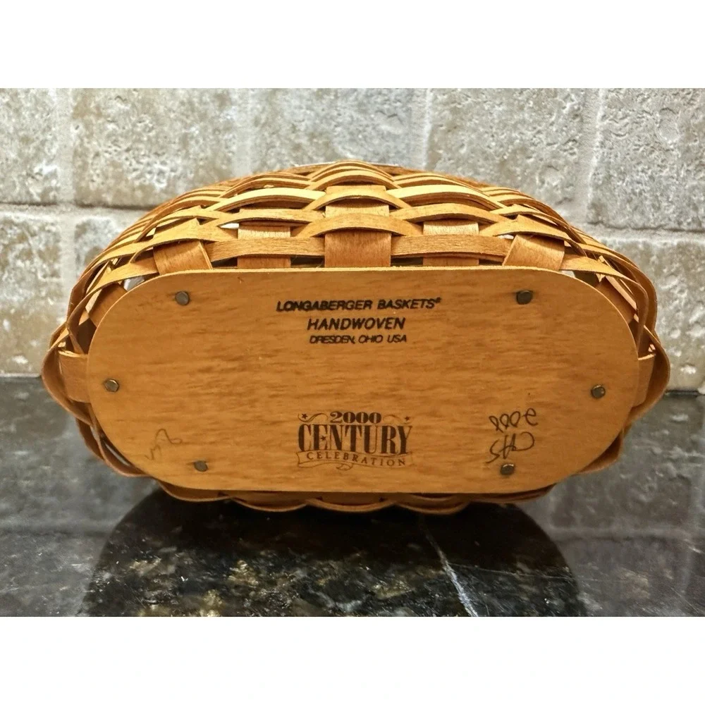 Longaberger Collector Club Rare 2000 Century Basket Double Set Retired‎ NEW